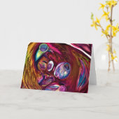 Abstracte kleurenstudie 221, kaart (Gele Bloem)