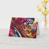 Abstracte kleurenstudie 225, kaart (Gele Bloem)