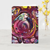 Abstracte kleurenstudie 228, kaart (Gele Bloem)