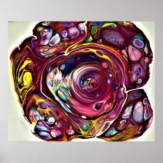 Abstracte kleurenstudie 228, poster (Voorkant)