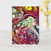 Abstracte kleurenstudie 230, kaart (Gele Bloem)