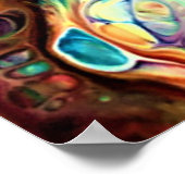 Abstracte kleurenstudie 230; poster (Hoek)