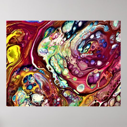 Abstracte kleurenstudie 230; poster (Voorkant)