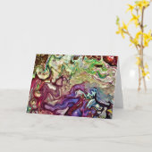 Abstracte kleurenstudie 233, kaart (Gele Bloem)