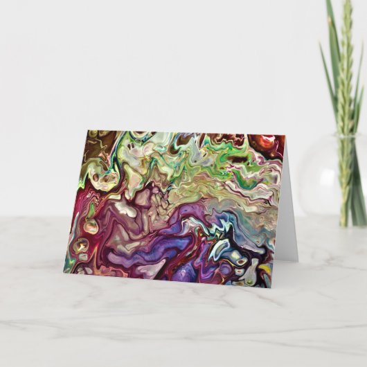 Abstracte kleurenstudie 233, kaart (Voorkant)