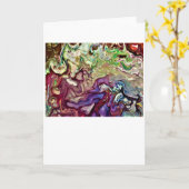 Abstracte kleurenstudie 233, kaart (Gele Bloem)