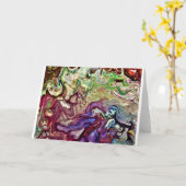 Abstracte kleurenstudie 233, kaart (Gele Bloem)
