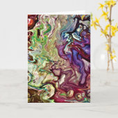 Abstracte kleurenstudie 233, kaart (Gele Bloem)