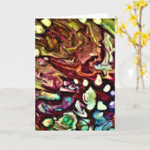 Abstracte kleurenstudie 234, kaart (Gele Bloem)