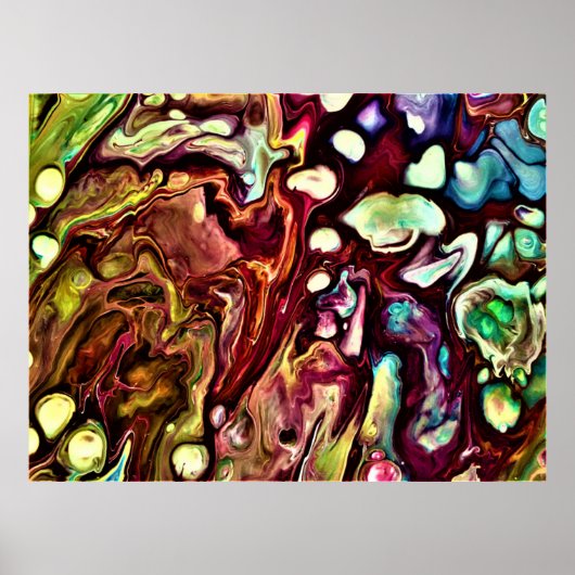 Abstracte kleurenstudie 234, poster (Voorkant)