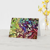 Abstracte kleurenstudie 235, kaart (Gele Bloem)