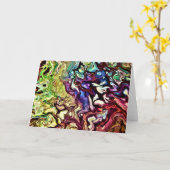 Abstracte kleurenstudie 235, kaart (Gele Bloem)