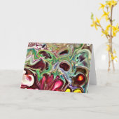 Abstracte kleurenstudie 237, kaart (Gele Bloem)