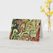 Abstracte kleurenstudie 239, kaart (Gele Bloem)