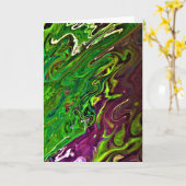 Abstracte kleurenstudie 241, kaart (Gele Bloem)