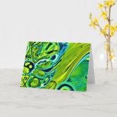 Abstracte kleurenstudie 244, kaart (Gele Bloem)