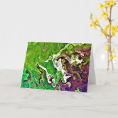 Abstracte kleurenstudie 245, kaart (Gele Bloem)