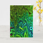 Abstracte kleurenstudie 246, kaart (Gele Bloem)