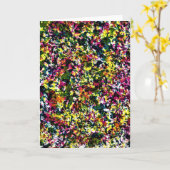 Abstracte kleurenstudie 24, kaart (Gele Bloem)