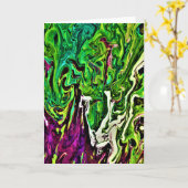 Abstracte kleurenstudie 257, kaart (Gele Bloem)