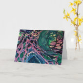 Abstracte kleurenstudie 275, kaart (Gele Bloem)