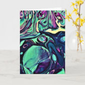 Abstracte kleurenstudie 279, kaart (Gele Bloem)