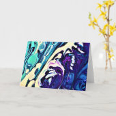Abstracte kleurenstudie 280, kaart (Gele Bloem)