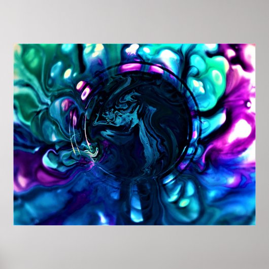 Abstracte kleurenstudie 287, poster (Voorkant)