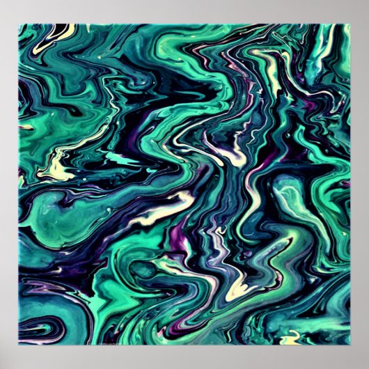 Abstracte kleurenstudie 297, poster (Voorkant)