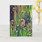 Abstracte kleurenstudie 299, kaart (Gele Bloem)