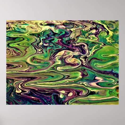 Abstracte kleurenstudie 299, poster (Voorkant)