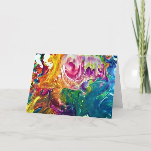 Abstracte kleurenstudie 2, kaart (Voorkant)