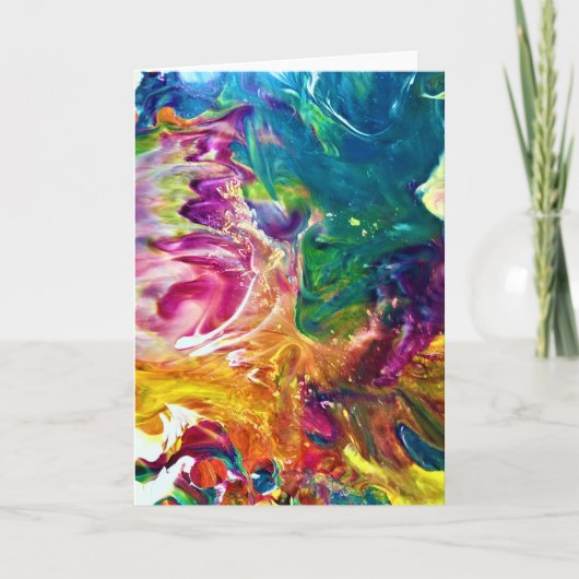 Abstracte kleurenstudie 2, kaart (Voorkant)