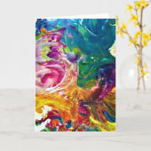 Abstracte kleurenstudie 2, kaart (Gele Bloem)