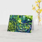 Abstracte kleurenstudie 301, kaart (Gele Bloem)