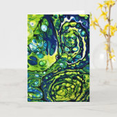 Abstracte kleurenstudie 301, kaart (Gele Bloem)