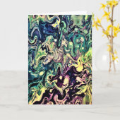 Abstracte kleurenstudie 301, kaart (Gele Bloem)