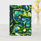 Abstracte kleurenstudie 306, kaart (Gele Bloem)