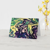 Abstracte kleurenstudie 308, kaart (Gele Bloem)