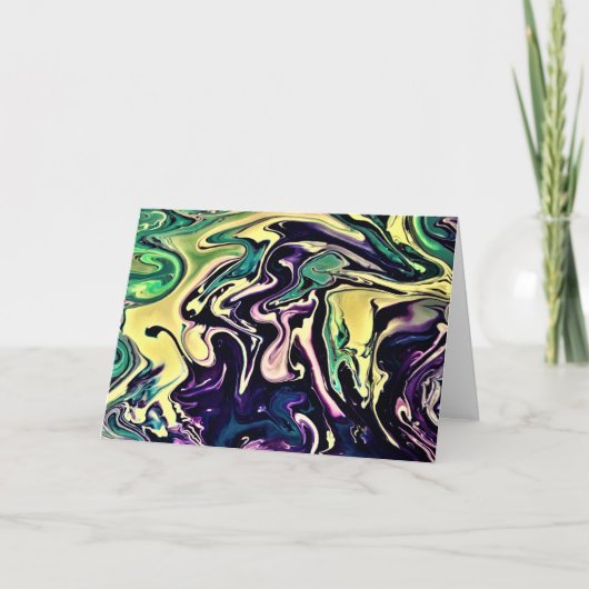 Abstracte kleurenstudie 308, kaart (Voorkant)