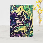 Abstracte kleurenstudie 308, kaart (Gele Bloem)