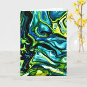 Abstracte kleurenstudie 315, kaart (Gele Bloem)