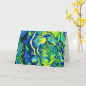 Abstracte kleurenstudie 317, kaart (Gele Bloem)