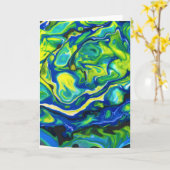 Abstracte kleurenstudie 317, kaart (Gele Bloem)