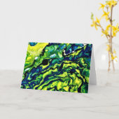 Abstracte kleurenstudie 318, kaart (Gele Bloem)