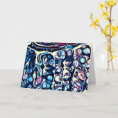 Abstracte kleurenstudie 334, kaart (Gele Bloem)