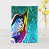 Abstracte kleurenstudie 33, kaart (Gele Bloem)