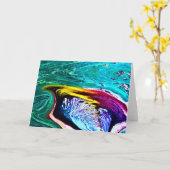 Abstracte kleurenstudie 33, kaart (Gele Bloem)