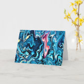 Abstracte kleurenstudie 345, kaart (Gele Bloem)