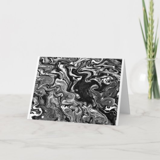 Abstracte kleurenstudie 347 / Noir, kaart (Voorkant)